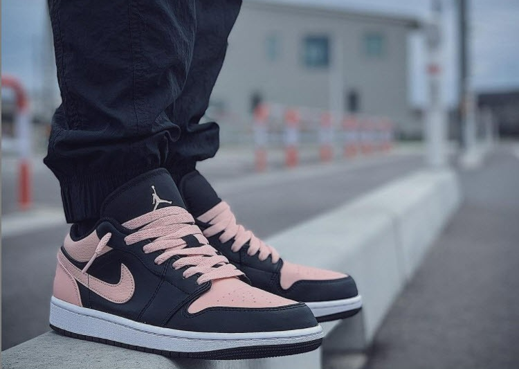 Giày Nike Air Jordan 1 Low 'Crimson Tint' 553558-034 - Ảnh 8