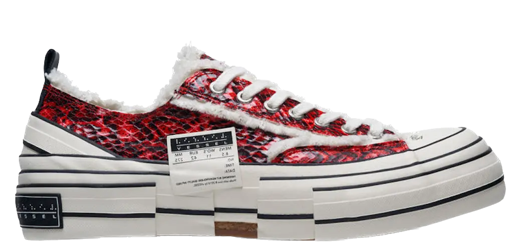 Giay xVESSEL G.O.P. Lows 'Python Pattern Red' F22X86R