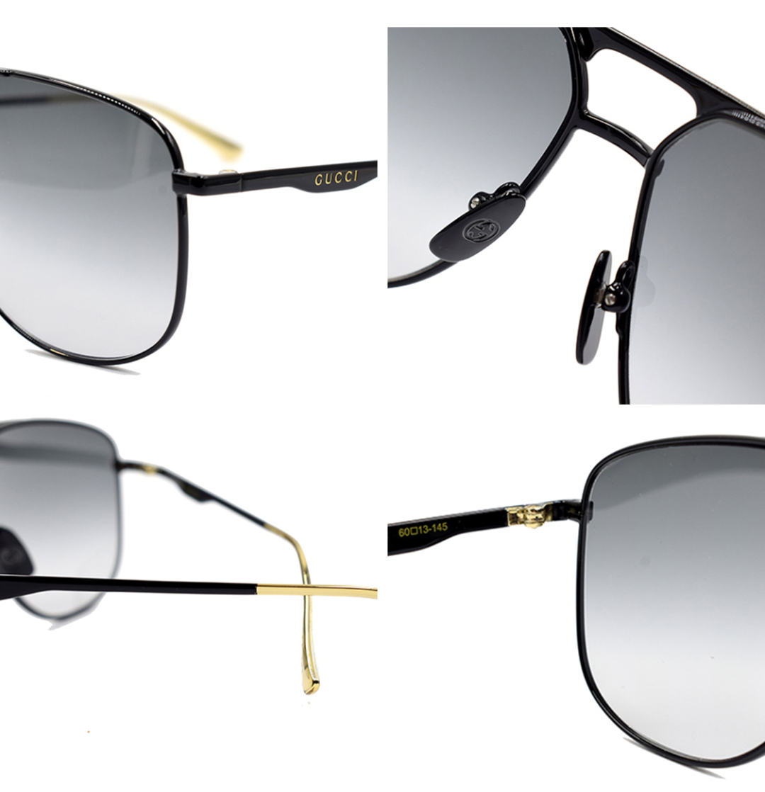 Kính Gucci Dark Grey Gradient Aviator Men's Sunglasses GG0336S-002 - Ảnh 3