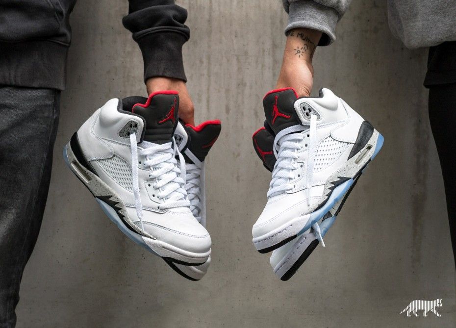 Giày Nike Air Jordan 5 Retro 'White Cement' 136027-104 - Ảnh 3