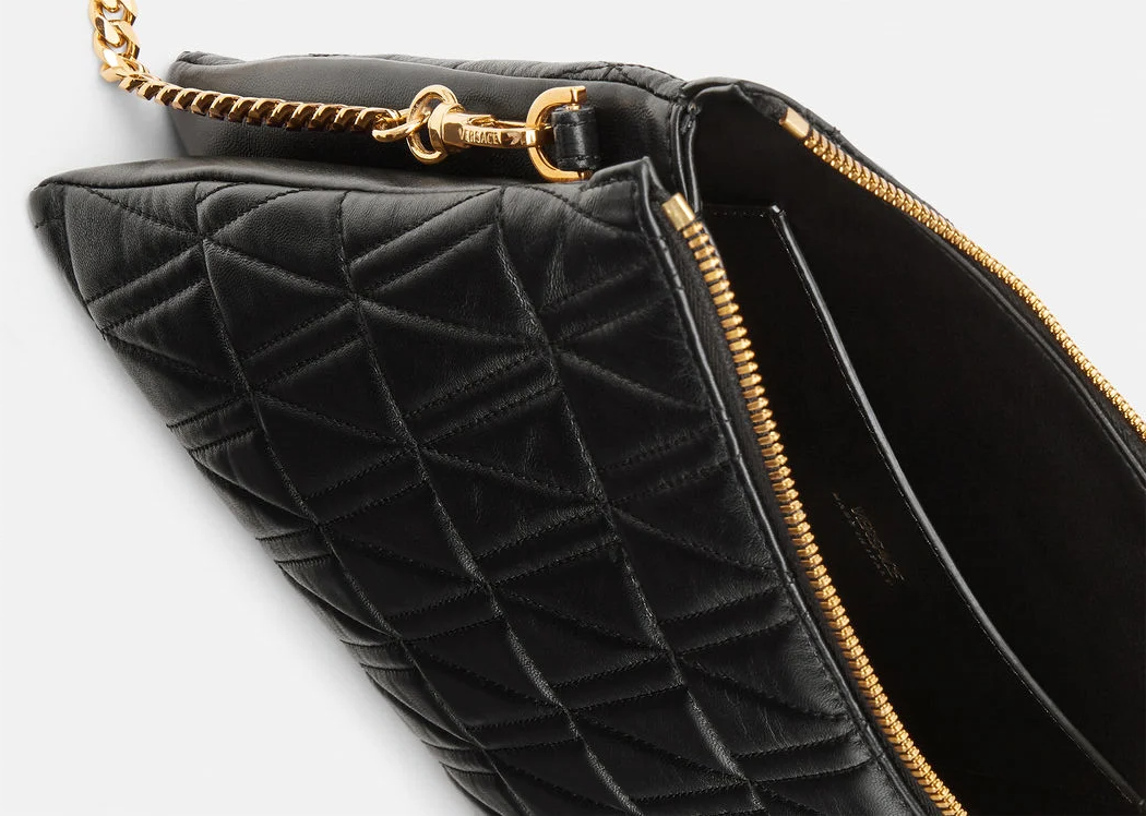 Túi Versace Virtus Shoulder Black 1003007-DNATR4-1B00V - Ảnh 5