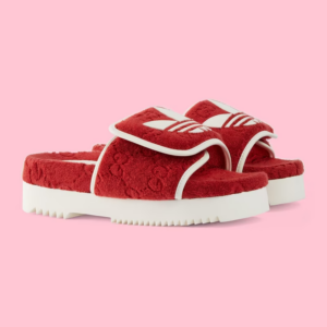 Alternative view of Dép Gucci x Adidas Women's GG Platform 'Red' 702398-UU010-6560