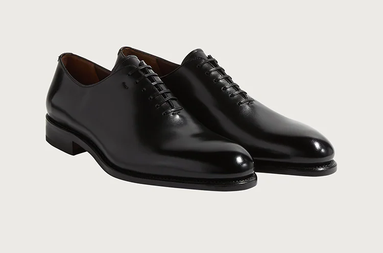 Giày Salvatore Ferragamo Plain Toe Oxford 'Black' - Ảnh 3