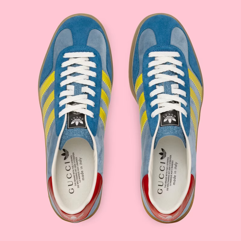 Giày Gucci x Adidas Men's Gazelle 'Blue' 707848-9STU0-4860 - Ảnh 3