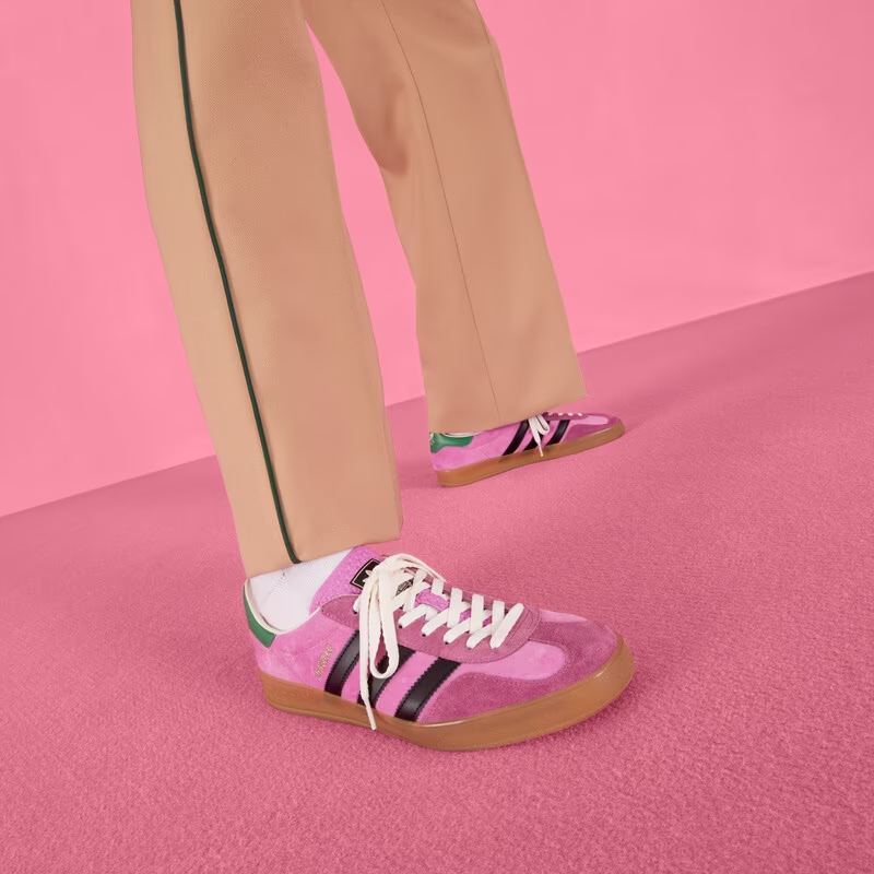 Alternative view of Giày Gucci x Adidas Men's Gazelle 'Pink Velvet' 707848-9STU0-5960