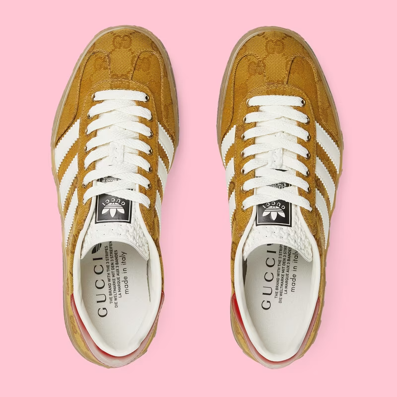 Giày Gucci x Adidas Women's Gazelle 'Yellow' 707868-UWV20-7162 - Ảnh 4