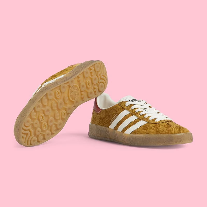 Giày Gucci x Adidas Women's Gazelle 'Yellow' 707868-UWV20-7162 - Ảnh 5