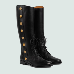 Alternative view of Giày Gucci Men's Boot With Buttons 'Black' 714676-AAAUU-1000