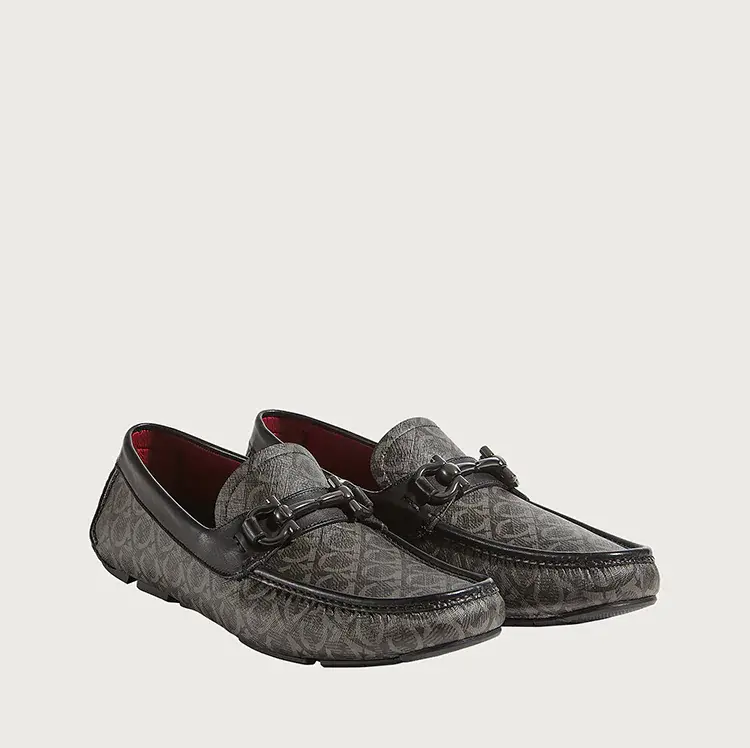 Alternative view of Giày Salvatore Ferragamo Driver Gancini 'Gray' 02B890-718404