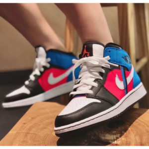 Alternative view of Giày Nike Air Jordan 1 Mid GS 'Game Time' CV4891-001