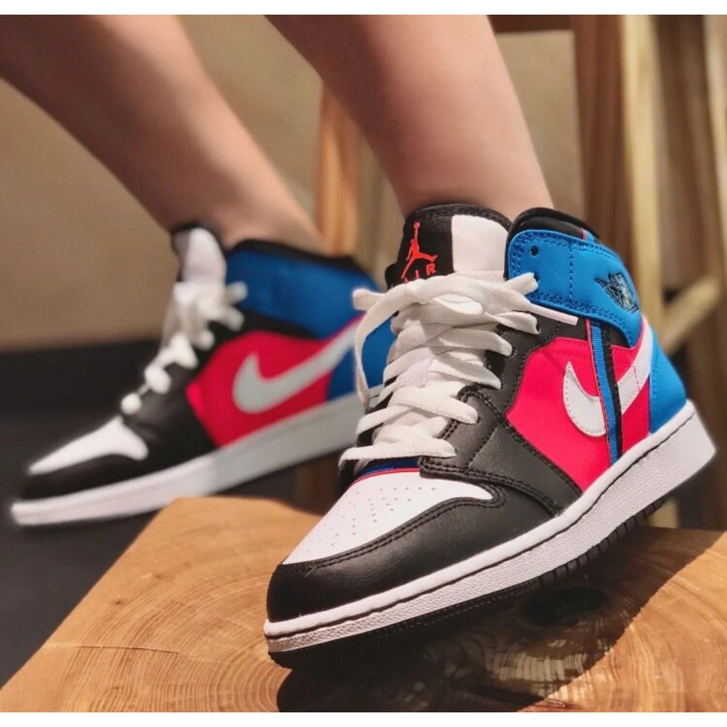 Giày Nike Air Jordan 1 Mid GS 'Game Time' CV4891-001 - Ảnh 2