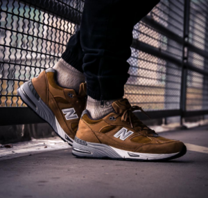 Alternative view of Giày New Balance 991 Made In UK Brown M991PNT