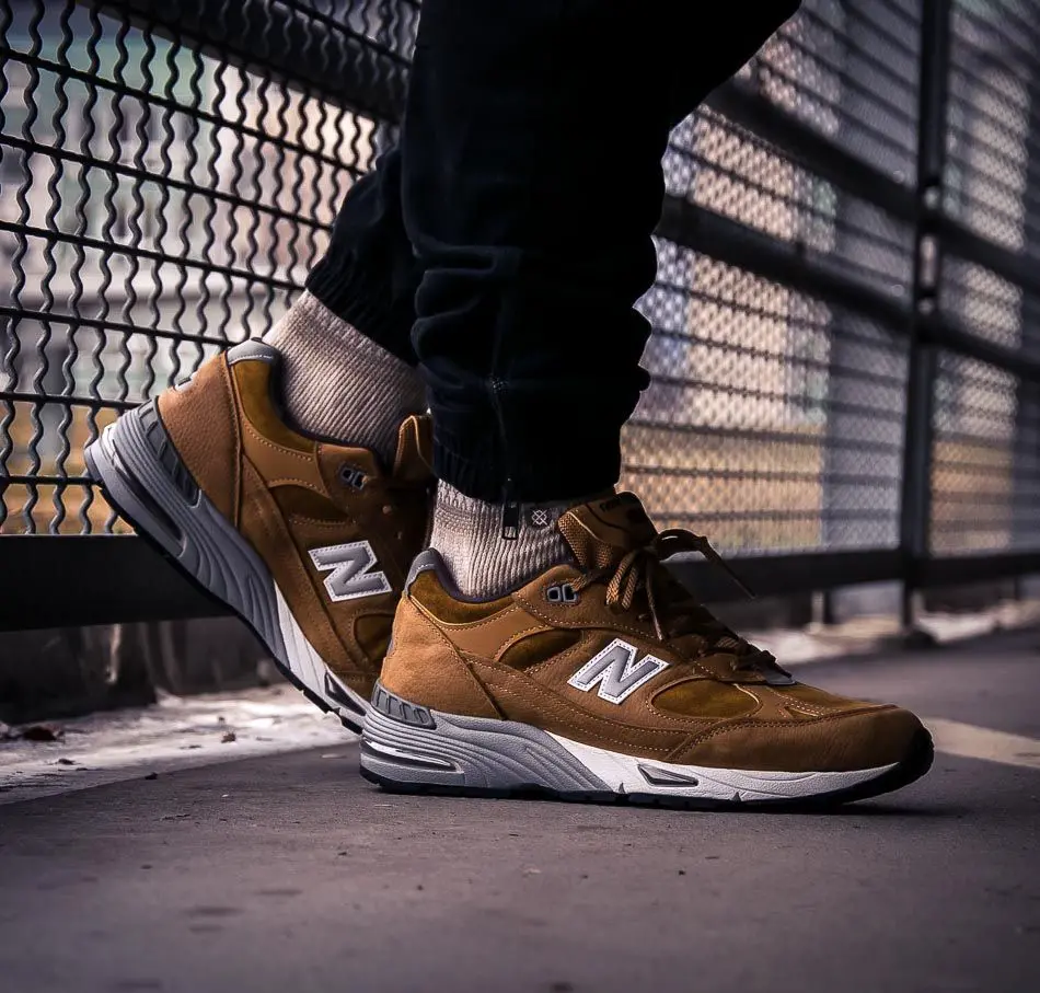 Alternative view of Giày New Balance 991 Made In UK Brown M991PNT