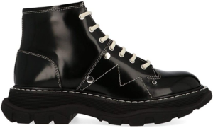 Giày Alexander McQueen Luxury Fashion Negro Botines 595469-WHQSG-1090