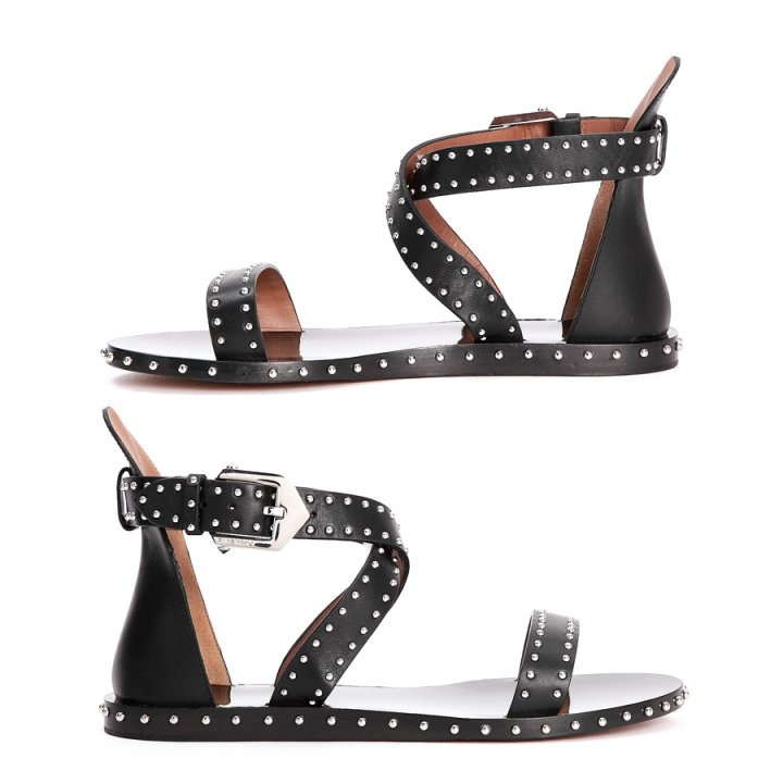 Dép Givenchy Studded Strap Sandals BE300LE00C-001 - Ảnh 2