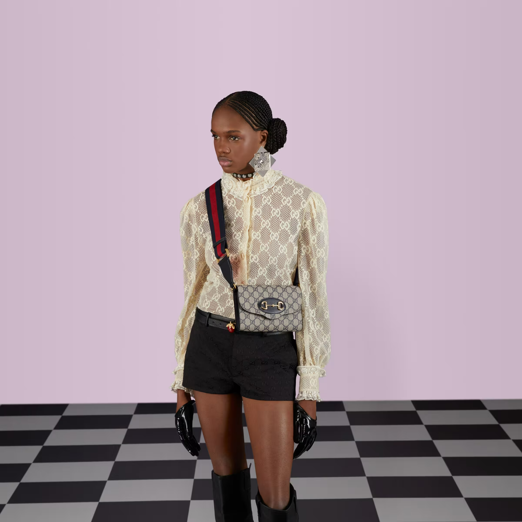 Tui Gucci Horsebit 1955 Mini 'Beige' 724713-HUHHX-4065