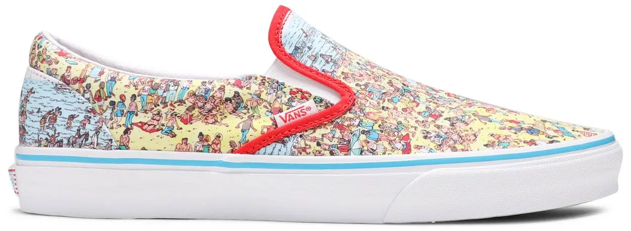 Giày Vans Classic Slip-On x Where's Waldo? 'Find Steve' VN0A33TB3WO