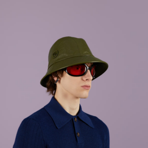 Mu Gucci Leather Bucket Double G 'Dark Green' 727239-4HAU4-3300