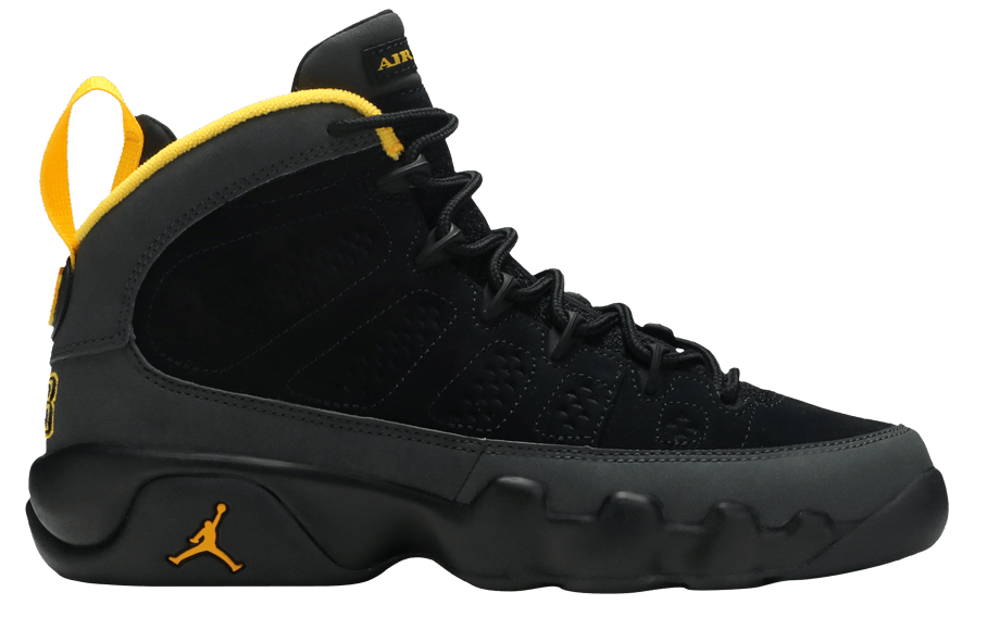 Giày Nike Air Jordan 9 Retro GS 'Dark Charcoal University Gold' 302359-070