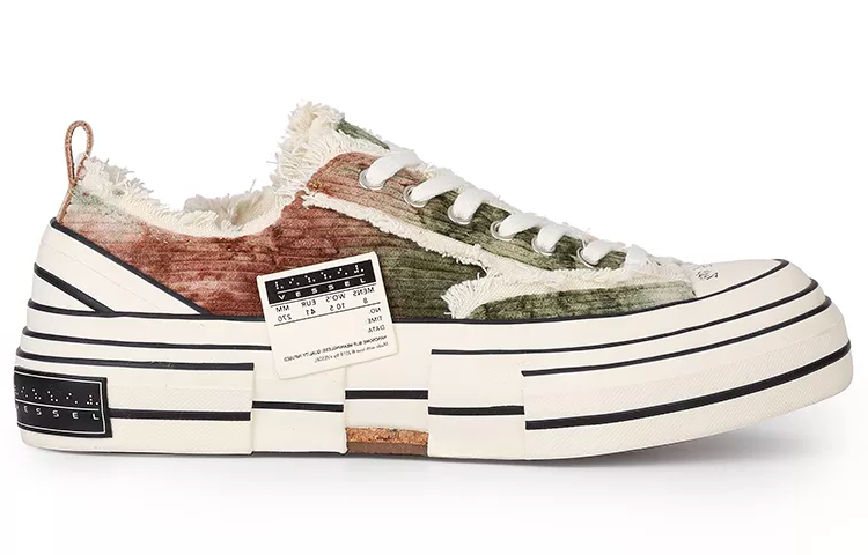 Giày xVESSEL G.O.P Lows Corduroy Brown Tie Dye S21X15H