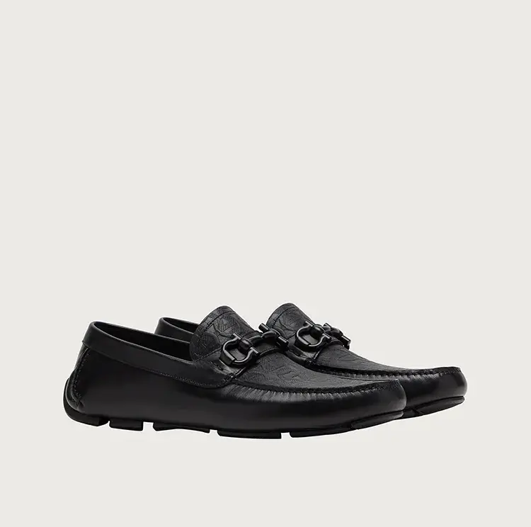 Alternative view of Giày Salvatore Ferragamo Driver Gancini 'Black' 02C398-740689