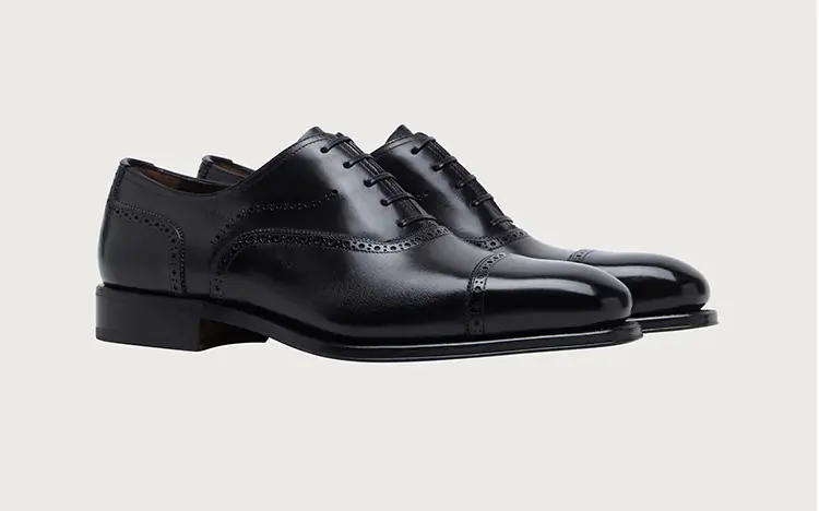 Alternative view of Giày Salvatore Ferragamo Oxford 'Black' 020059-742174