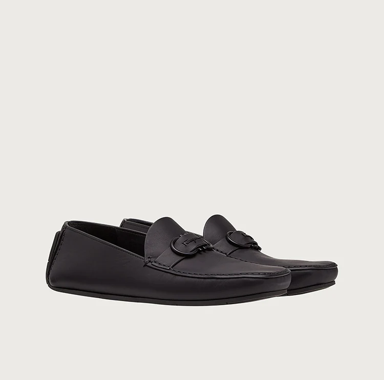 Alternative view of Giày Salvatore Ferragamo Driver Gancini 'Black' 020323-744005