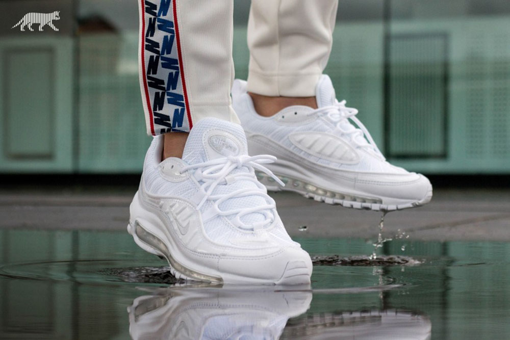 Giày Nike Wmns Air Max 98 'Triple White' AH6799-114 - Ảnh 5