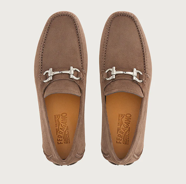 Giày Salvatore Ferragamo Driver Gancini 'Cumin' 020350-749445 - Ảnh 4