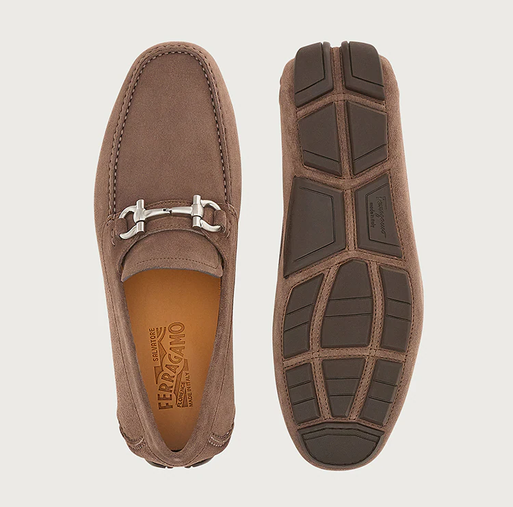 Giày Salvatore Ferragamo Driver Gancini 'Cumin' 020350-749445 - Ảnh 5