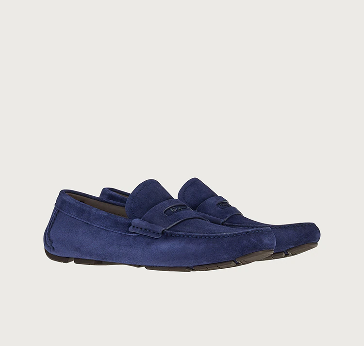Alternative view of Giày Salvatore Ferragamo Driver Signature 'Blue Marine' 020356-749474