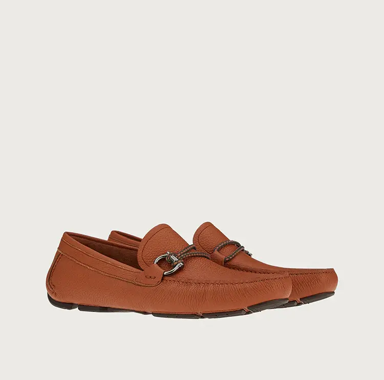 Alternative view of Giày Salvatore Ferragamo Driver Gancini 'Siena Tan' 02A220-749609