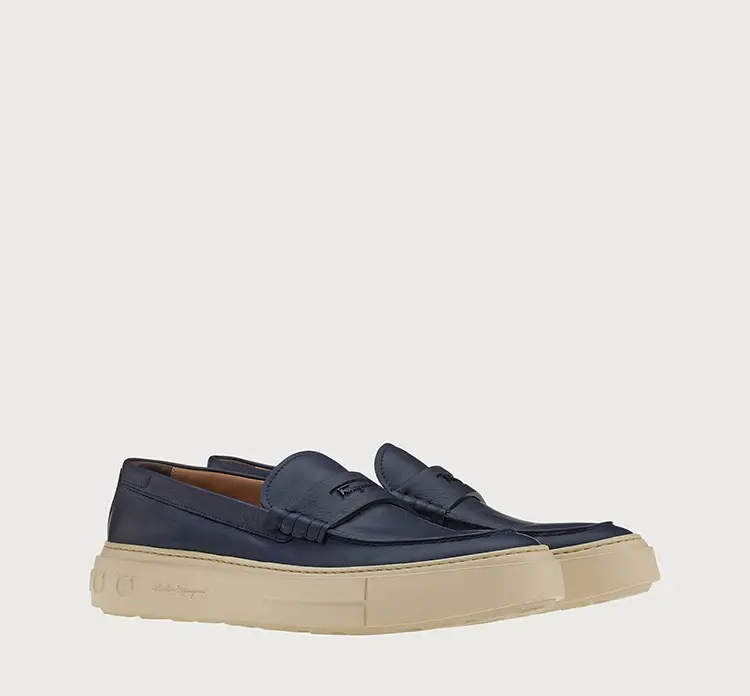 Alternative view of Giày Salvatore Ferragamo Sporty Loafer 'Blue Marine' 020557-751162