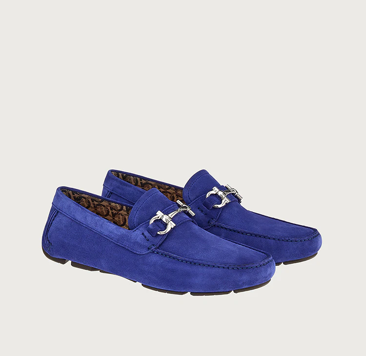Alternative view of Giày Salvatore Ferragamo Driver Gancini 'Golfo Blue' 020350-753170