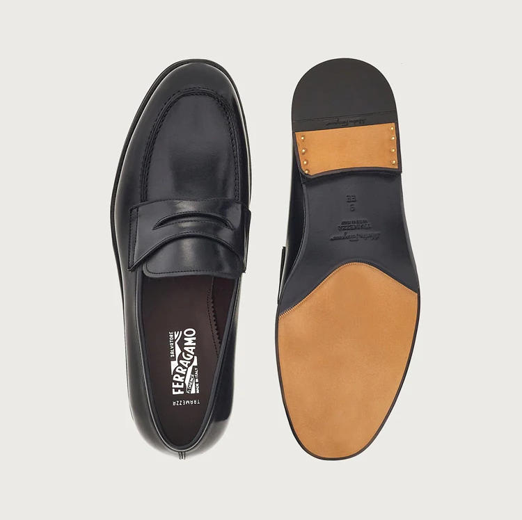 Giày Salvatore Ferragamo Penny Loafer 'Black' 020817-753879 - Ảnh 5