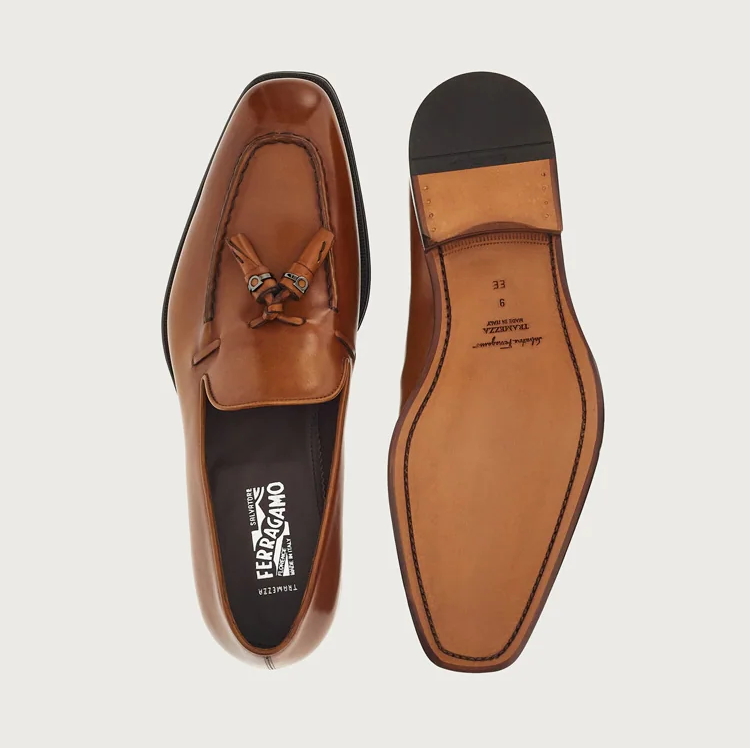 Giày Salvatore Ferragamo Moccasin Tassels 'Brown' 020780-753940 - Ảnh 5