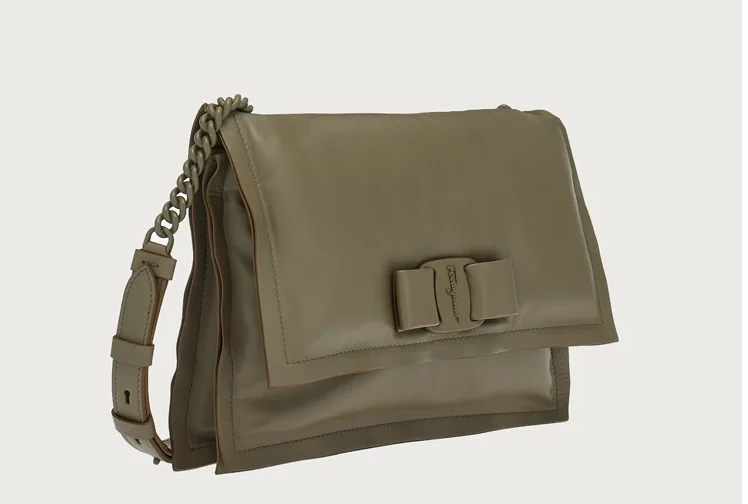 Tui Salvatore Ferragamo Viva Bow Bag 'Olive Green' 21I287-755613