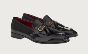 Alternative view of Giày Salvatore Ferragamo Loafer Tassels 'Black' 021002-757634