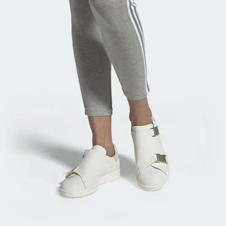Giay Adidas Stan Smith Buckle 'Off White' EE4889