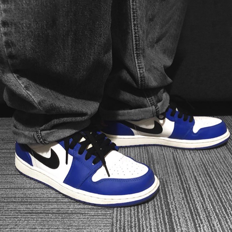 Giày Nike Air Jordan 1 Low GS 'Game Royal' 553560-124 - Ảnh 2
