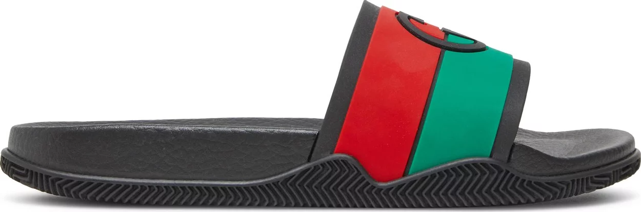 Dep Gucci Slide 'Interlocking G - Black Red Green' 655265-JFA00-8815