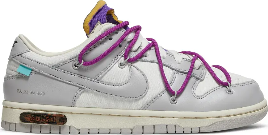 Giày Nike Off-White x Dunk Low 'Lot 28 Of 50' DM1602-111