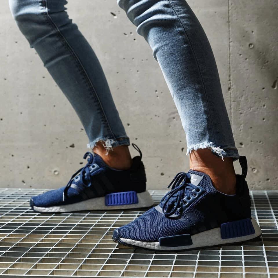 Giày Adidas NMD_R1 J 'Collegiate Navy' EE6675 - Ảnh 2