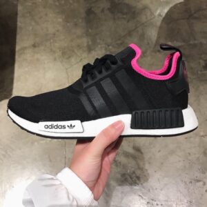 Alternative view of Giày Adidas NMD R1 'Black Shock Pink' DB3586