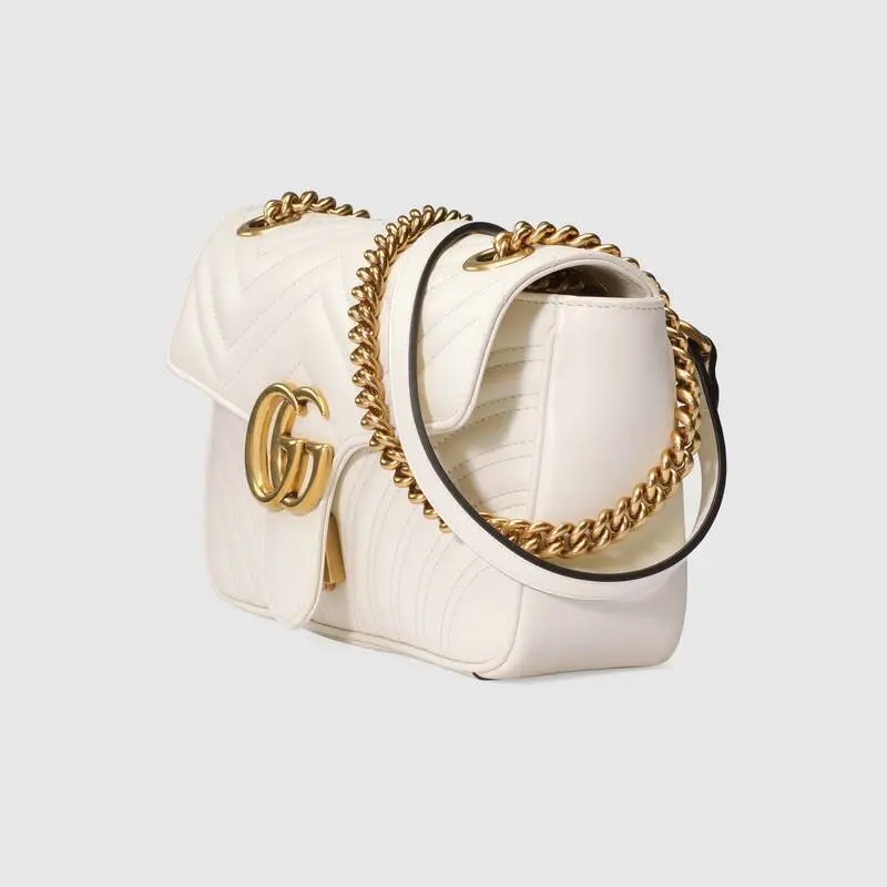 Alternative view of Túi Gucci Matelassé GG Marmont Small 'White' 443497-DTDIT-9022