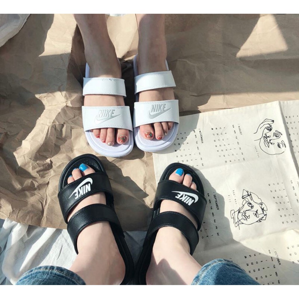 Dép Nike Wmns Benassi Duo Ultra Slide 'Black' 819717-010 - Ảnh 2