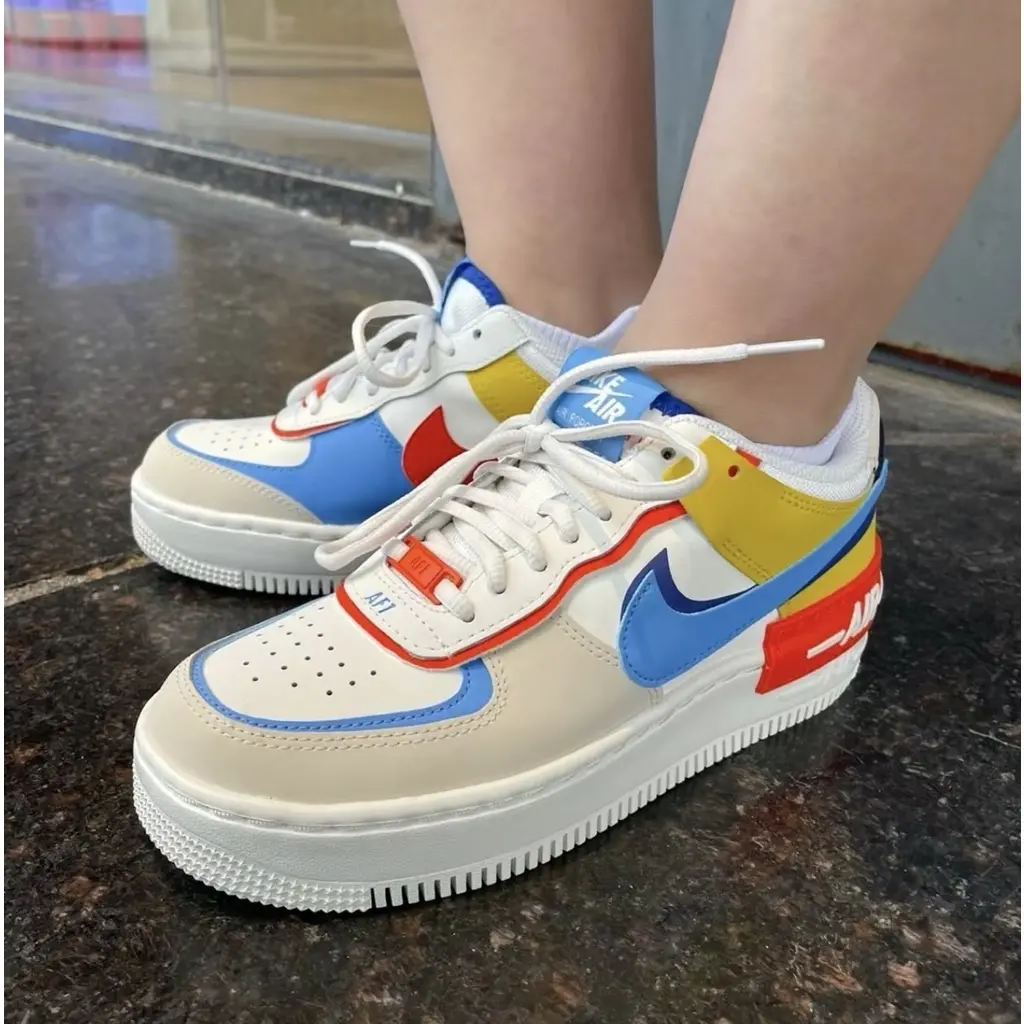 Giay Nike Air Force 1 Low Shadow Sail 'Orange University Blue' CI0919-115