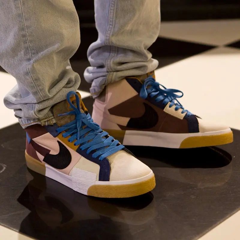 Alternative view of Giày Nike Zoom Blazer Mid Premium SB 'Mosaic Pack Dark Wine' DA8854-600