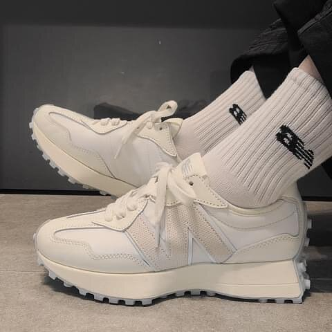 Giày New Balance 327 'White Pack' MS327WP - Ảnh 4