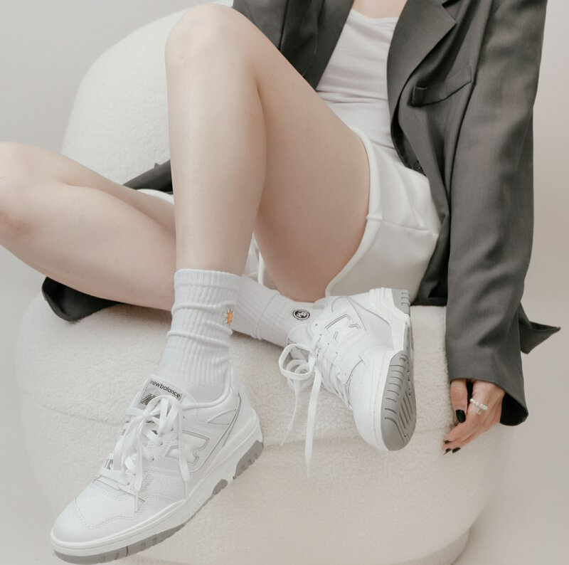 Giày New Balance 550 'White Grey' BB550PB1 - Ảnh 2